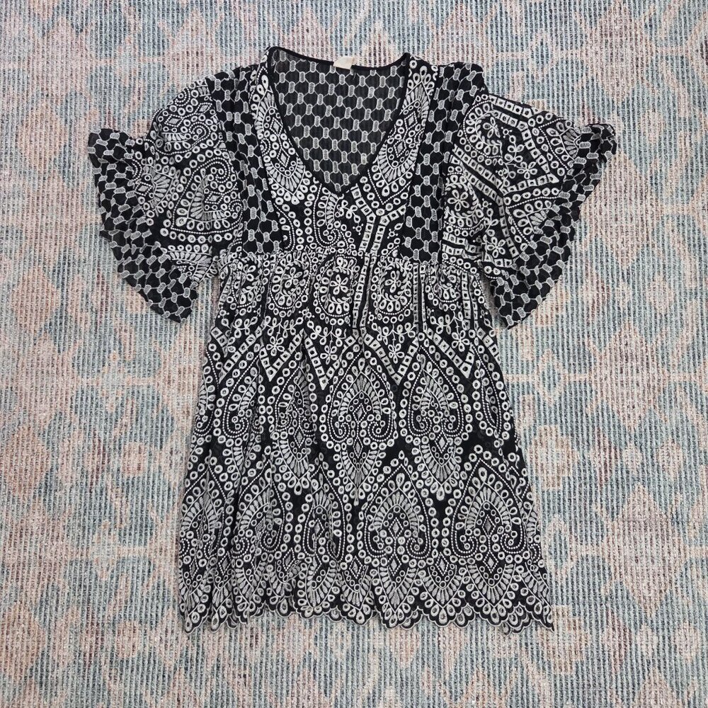 Anthropologie Akemi + Kin Brooke eyelet Swing Dress, size 4